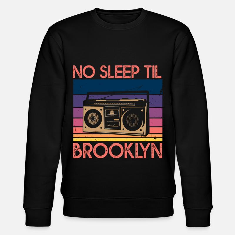 No Sleep Til Brooklyn - Stanley/Stella CHANGER Unisex Organic Sweatshirt - black