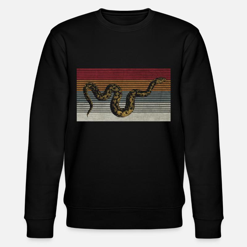 Snake - Stanley/Stella CHANGER Unisex Organic Sweatshirt - black