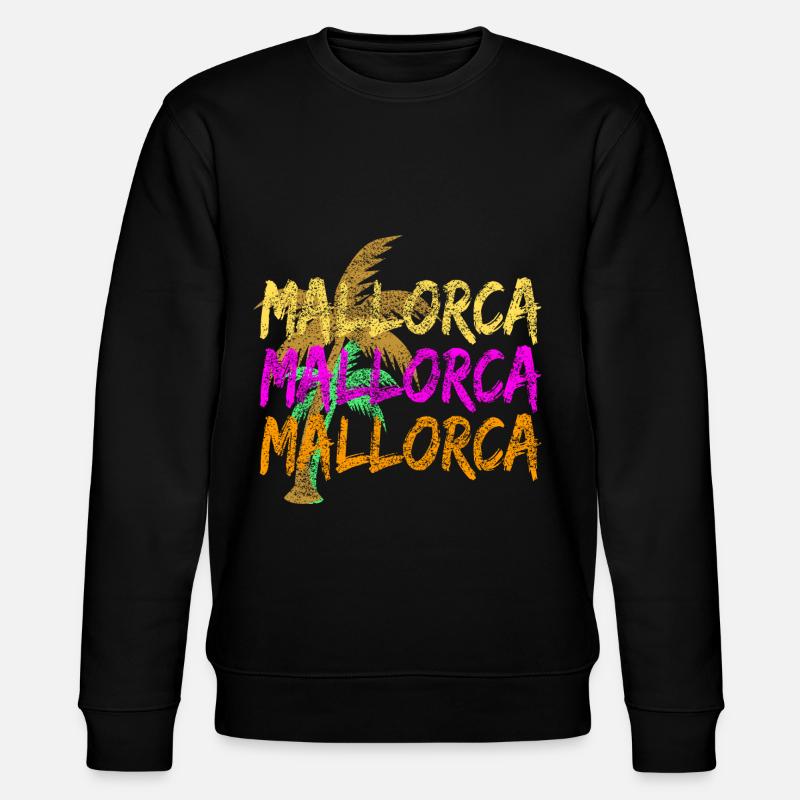 Majorque et palmiers - Sweat bio CHANGER Stanley/Stella Unisexe - noir