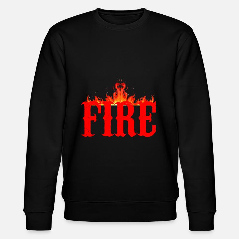 Fire - Stanley/Stella CHANGER Unisex Organic Sweatshirt - black
