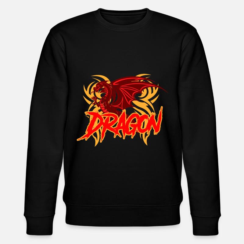 Dragon - Stanley/Stella Unisex Bio-Sweatshirt CHANGER  - Schwarz