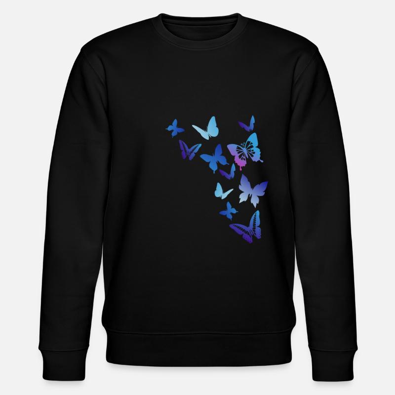 papillons - Sweat bio CHANGER Stanley/Stella Unisexe - noir