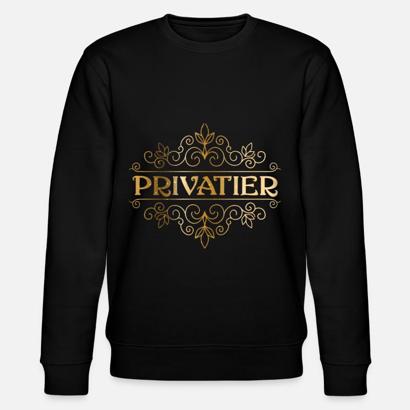 Privatier - der Traumberuf - Stanley/Stella Unisex Bio-Sweatshirt CHANGER  - Schwarz