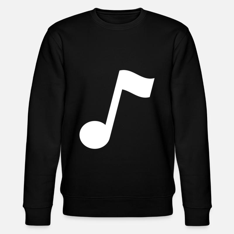 musical note - Stanley/Stella CHANGER Unisex Organic Sweatshirt - black