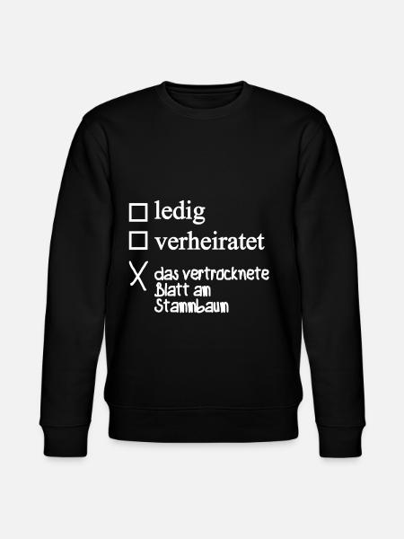 Single im Stammbaum - Stanley/Stella Unisex Bio-Sweatshirt CHANGER  - Schwarz
