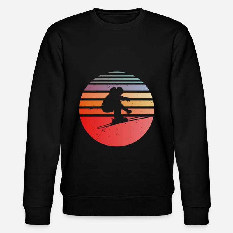 Skieur au soleil - Sweat bio CHANGER Stanley/Stella Unisexe - noir