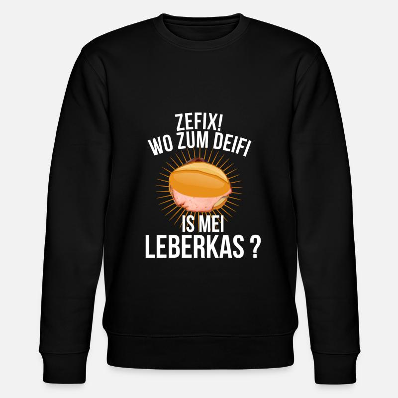 Leberkas - Stanley/Stella Unisex Bio-Sweatshirt CHANGER  - Schwarz