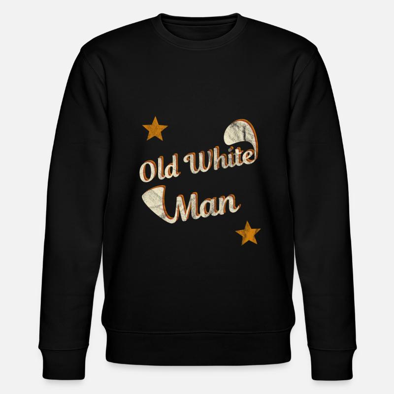 old white man - Stanley/Stella CHANGER Unisex Organic Sweatshirt - black
