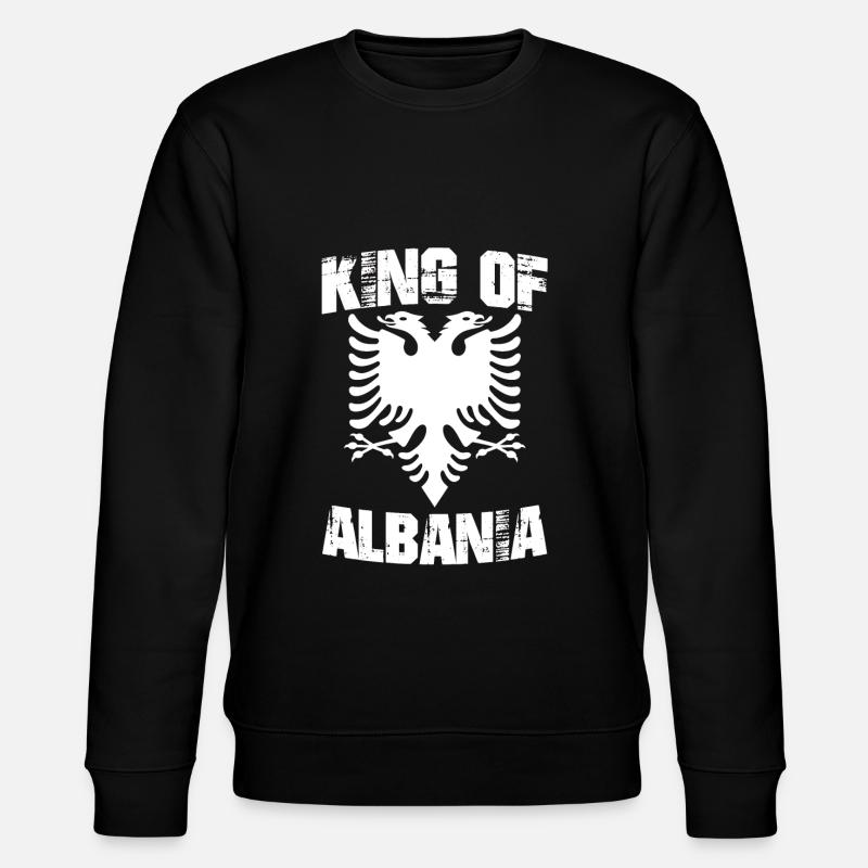 Albanien - Stanley/Stella Unisex Bio-Sweatshirt CHANGER  - Schwarz