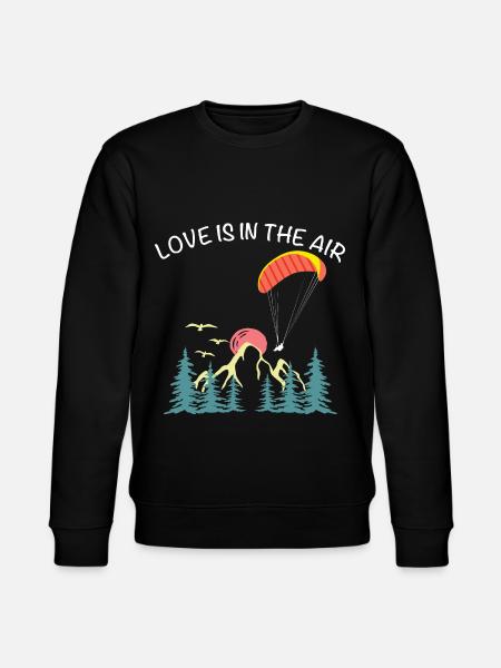 Paragliding paragliding gift - Stanley/Stella CHANGER Unisex Organic Sweatshirt - black