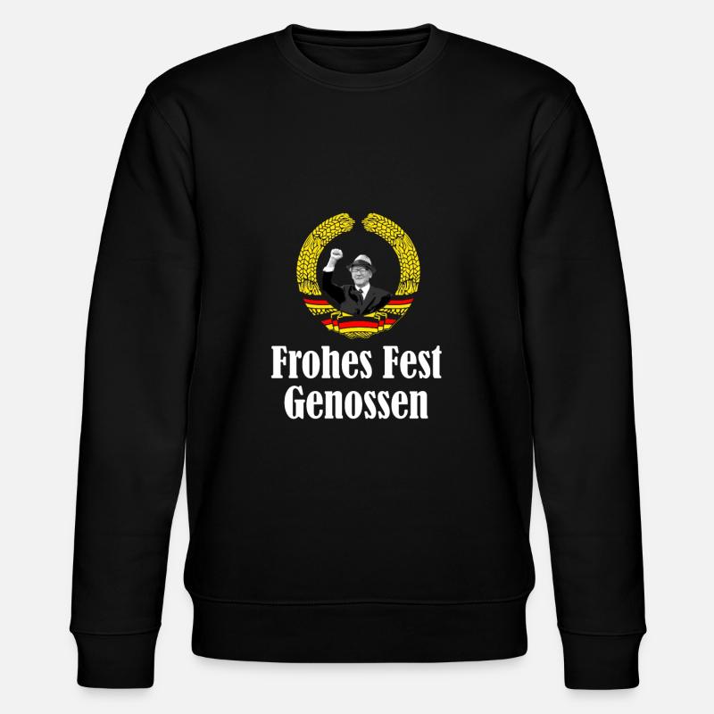 Merry Christmas Comrades - Stanley/Stella CHANGER Unisex Organic Sweatshirt - black
