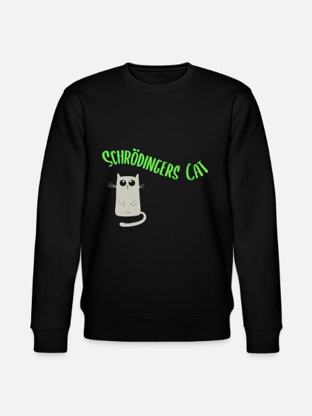 Le chat de Schrödinger - Sweat bio CHANGER Stanley/Stella Unisexe - noir