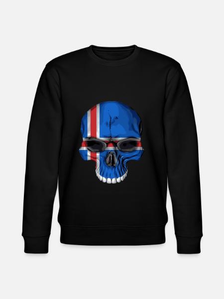 Iceland skull - Stanley/Stella CHANGER Unisex Organic Sweatshirt - black