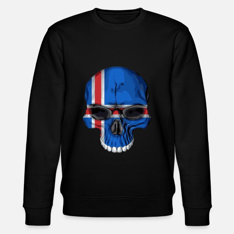 Crâne d'Islande - Sweat bio CHANGER Stanley/Stella Unisexe - noir