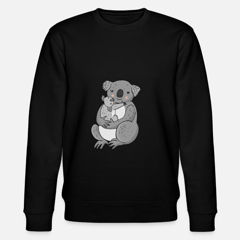 Koala mignon avec bébé koala! - Sweat bio CHANGER Stanley/Stella Unisexe - noir