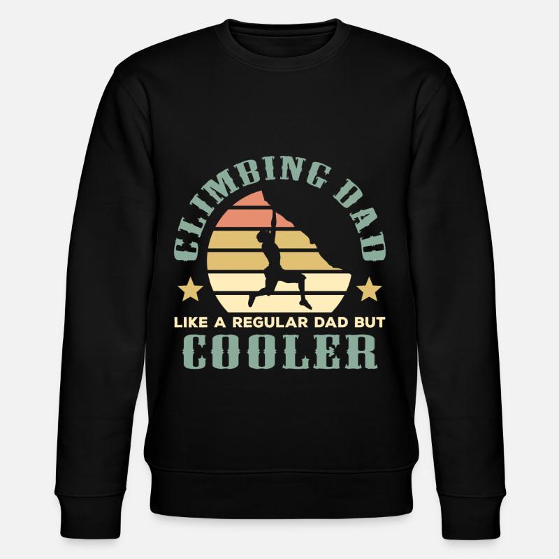 Climbing Dad Professional Climber - Stanley/Stella CHANGER Unisex Organic Sweatshirt - black