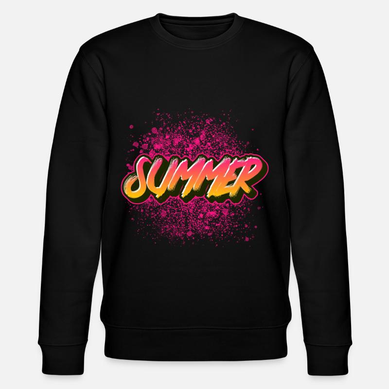 Summer Sommer - Stanley/Stella Unisex Bio-Sweatshirt CHANGER  - Schwarz