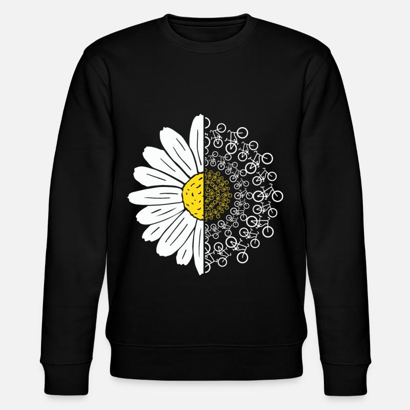 Bicycle Flower - Stanley/Stella CHANGER Unisex Organic Sweatshirt - black