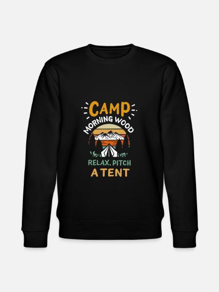 Camp Morning Wood - Stanley/Stella CHANGER Unisex Organic Sweatshirt - black