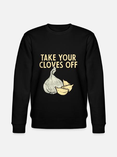 Garlic Plant - Stanley/Stella CHANGER Unisex Organic Sweatshirt - black