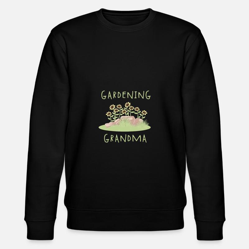 Gardening Grandma - Stanley/Stella Unisex Bio-Sweatshirt CHANGER  - Schwarz