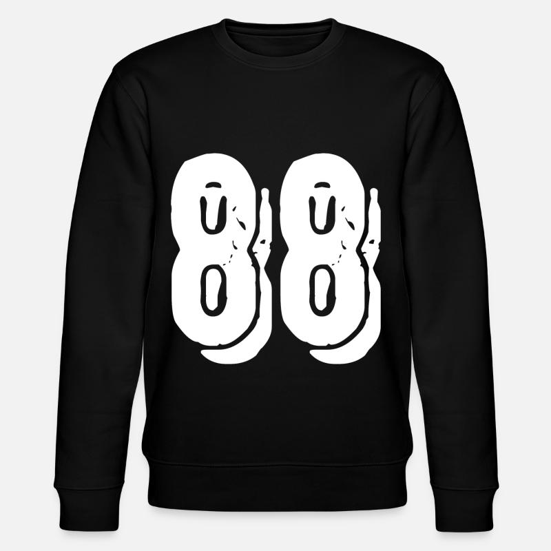 88 number jersey - Stanley/Stella CHANGER Unisex Organic Sweatshirt - black