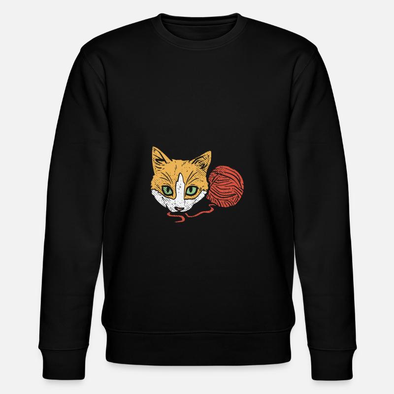 Crochet de fil de chat - Sweat bio CHANGER Stanley/Stella Unisexe - noir