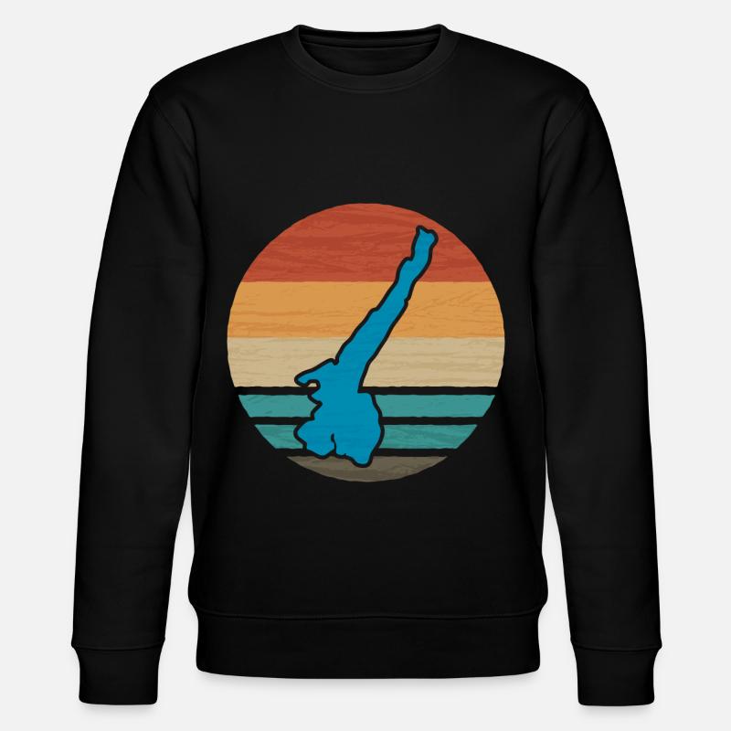 Gardasee Retro - Stanley/Stella Unisex Bio-Sweatshirt CHANGER  - Schwarz