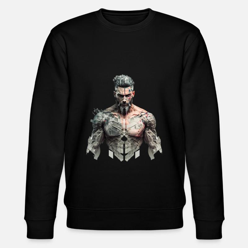 Cyber Punk No111 - Stanley/Stella Unisex Bio-Sweatshirt CHANGER  - Schwarz