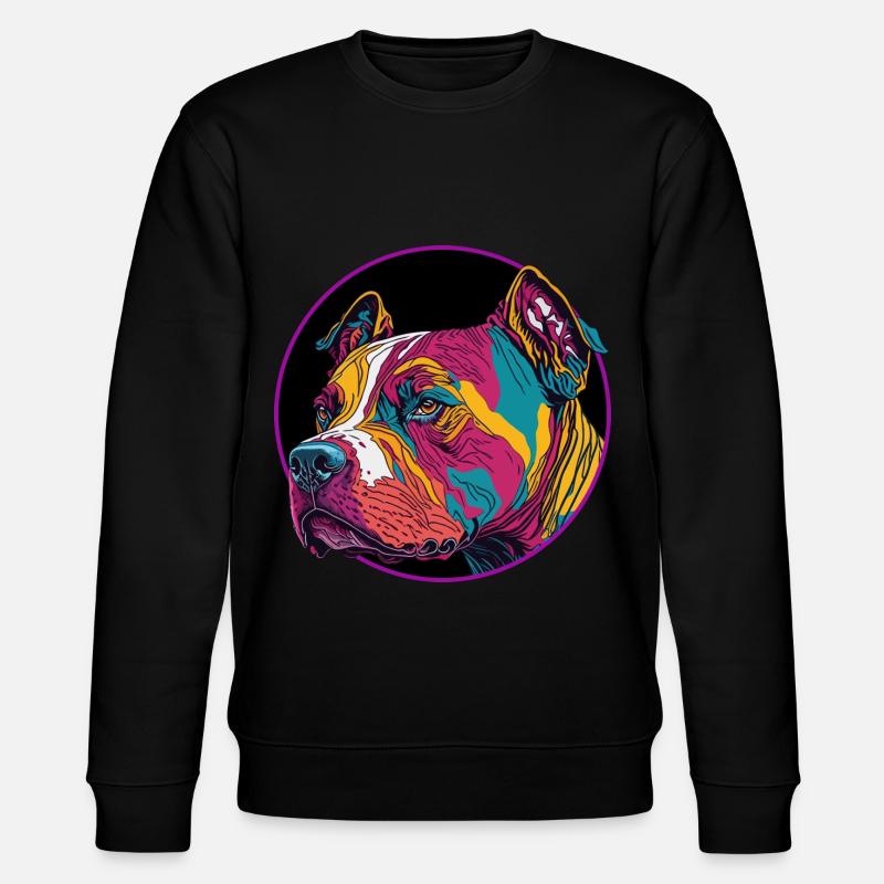 pitpull - Stanley/Stella CHANGER Unisex Organic Sweatshirt - black