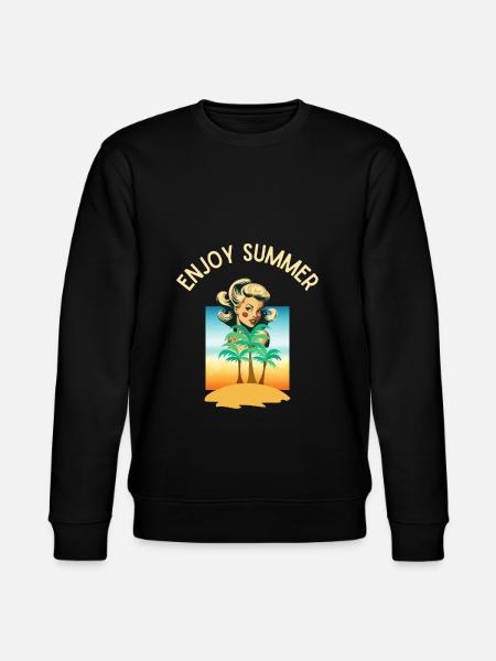ENJOY SUMMER - Stanley/Stella CHANGER Unisex Organic Sweatshirt - black