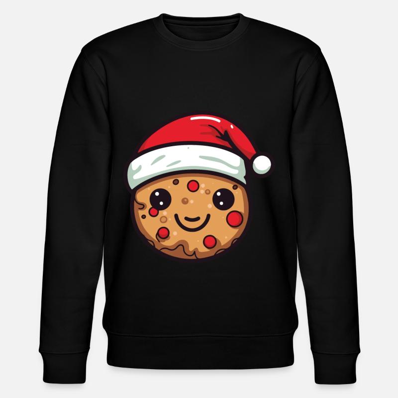 Biscuit Christmas Baking - Stanley/Stella CHANGER Unisex Organic Sweatshirt - black