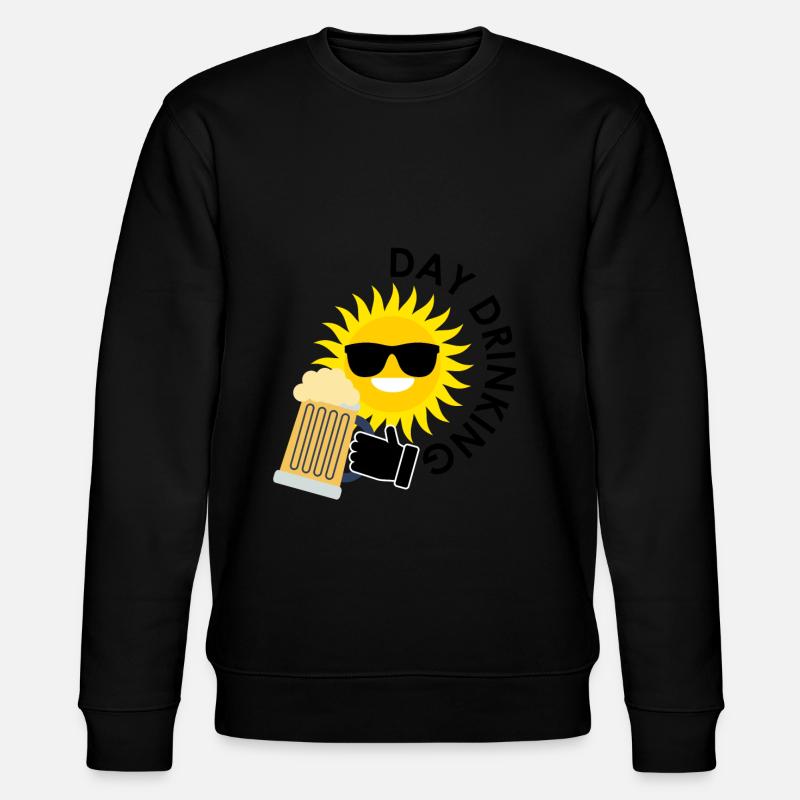 Beer Mallorca drinking - Stanley/Stella CHANGER Unisex Organic Sweatshirt - black
