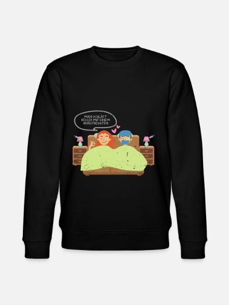 Anesthesiologist dirty joke gift idea - Stanley/Stella CHANGER Unisex Organic Sweatshirt - black