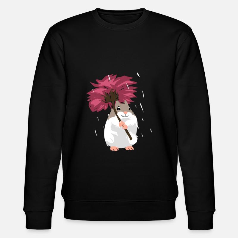 Hamster dandelion gift - Stanley/Stella CHANGER Unisex Organic Sweatshirt - black