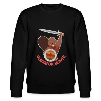 Biber - Stanley/Stella Unisex Bio-Sweatshirt CHANGER  - Schwarz - Vorne - Nik (191cm) & Marisol (170cm)