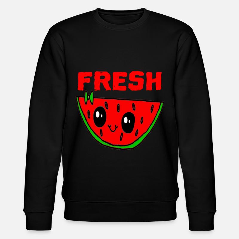 Pastèque MELONE Love - Sweat bio CHANGER Stanley/Stella Unisexe - noir