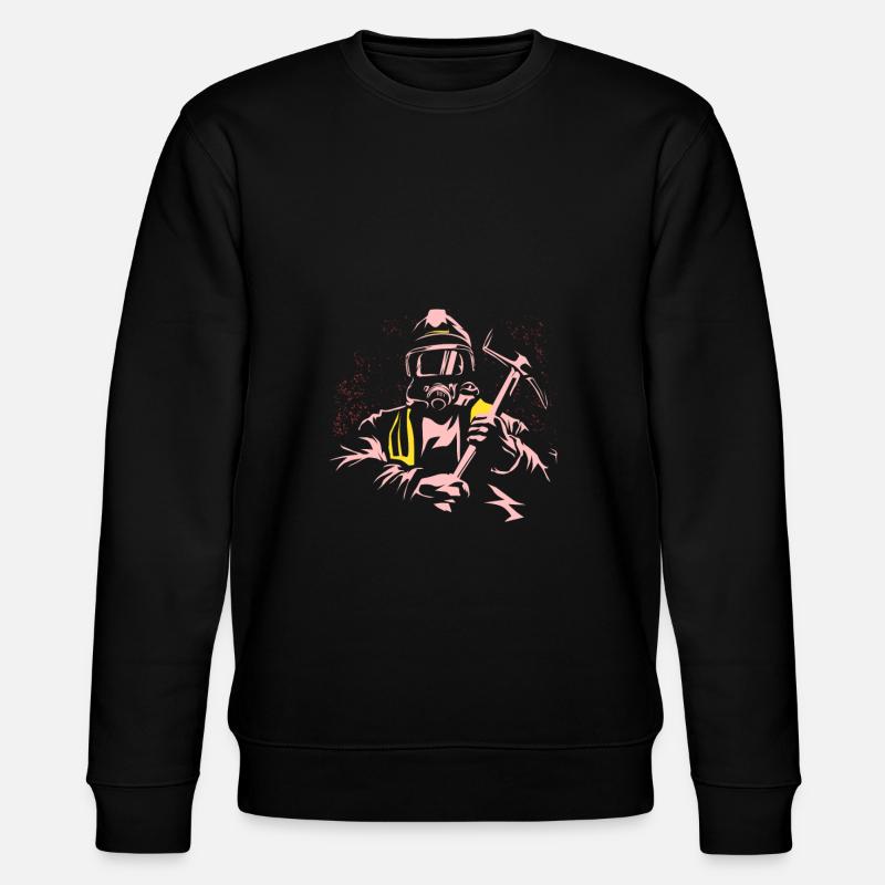 firefighter - Stanley/Stella CHANGER Unisex Organic Sweatshirt - black