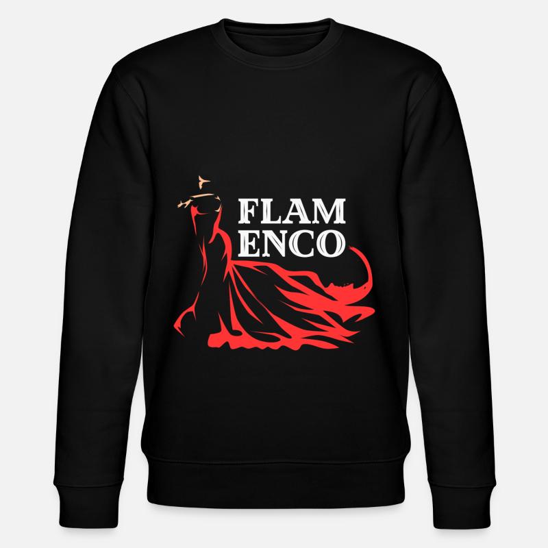 Flamenco Andalusien Tanz Geschenk - Stanley/Stella Unisex Bio-Sweatshirt CHANGER  - Schwarz