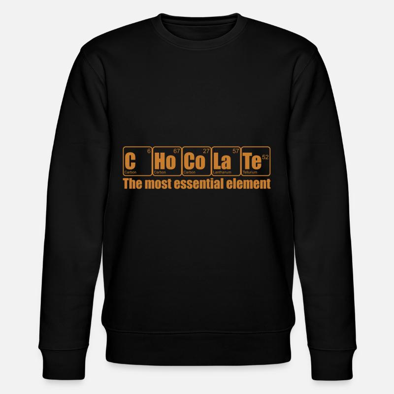 chocolate - Stanley/Stella CHANGER Unisex Organic Sweatshirt - black