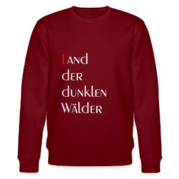 Ospreußen Ostpreussen Hymne Land dunkle Wälder - Stanley/Stella Unisex Bio-Sweatshirt CHANGER  - Burgunderrot - Vorne - Nik (191cm) & Marisol (170cm)