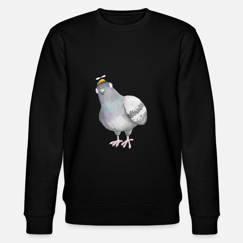 Pigeon (s) nut - Stanley/Stella CHANGER Unisex Organic Sweatshirt - black