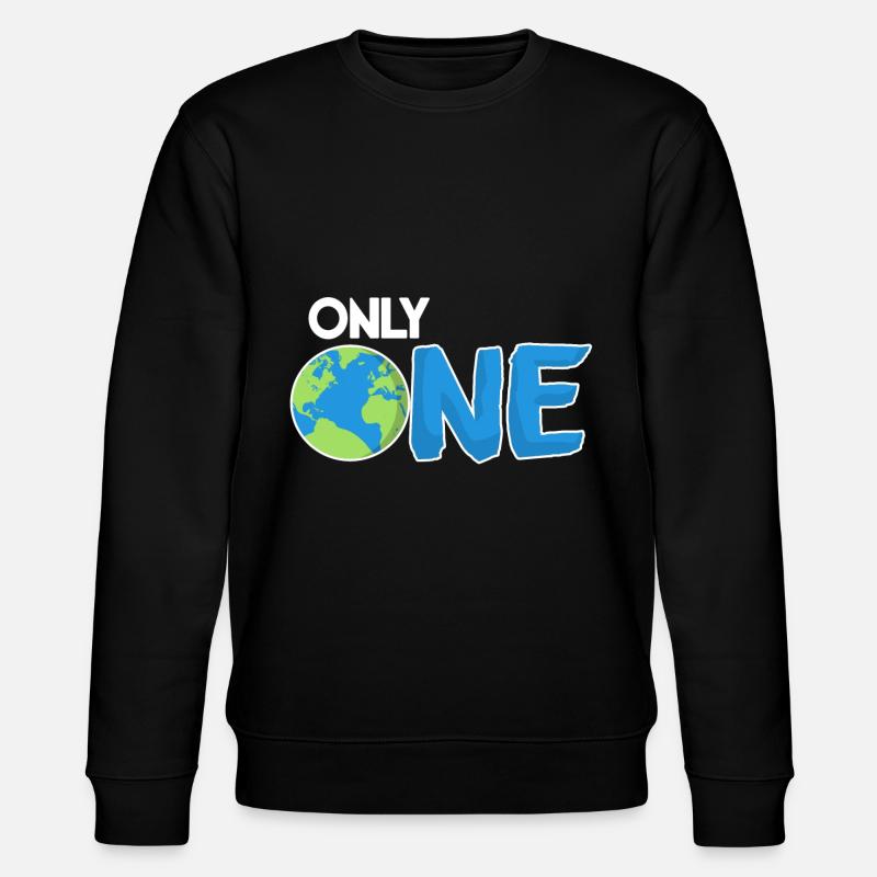 Only one Earth Planet - Stanley/Stella Unisex Bio-Sweatshirt CHANGER  - Schwarz