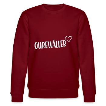 Odenwald, Ourewäller, - Stanley/Stella Unisex Bio-Sweatshirt CHANGER  - Burgunderrot - Vorne - Nik (191cm) & Marisol (170cm)