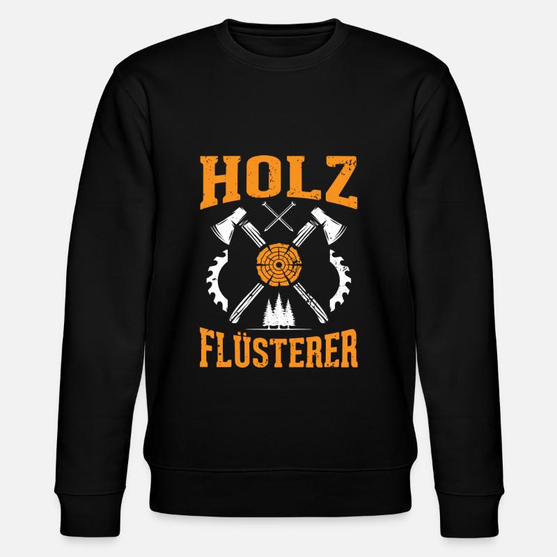 Holz Flüsterer - Stanley/Stella Unisex Bio-Sweatshirt CHANGER  - Schwarz