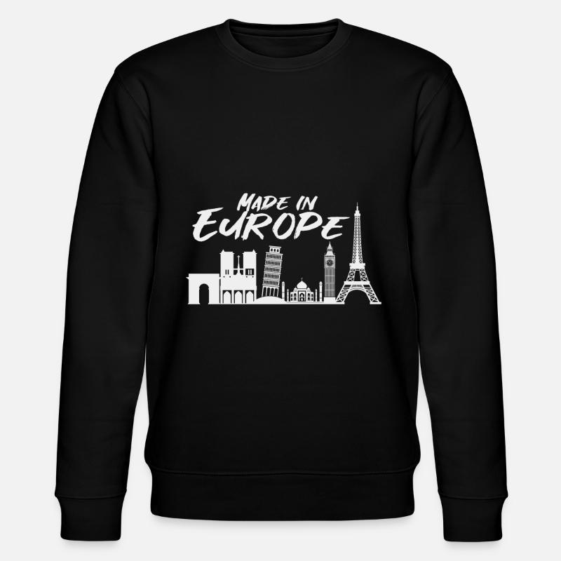 Europa - Stanley/Stella Unisex Bio-Sweatshirt CHANGER  - Schwarz
