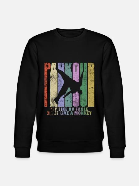 Parkour Freerunner Traceur Le Parcour - Stanley/Stella CHANGER Unisex Organic Sweatshirt - black