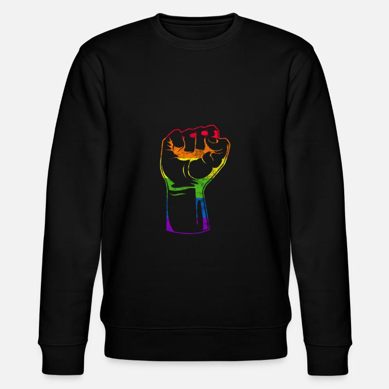 Human Rights - Stanley/Stella CHANGER Unisex Organic Sweatshirt - black
