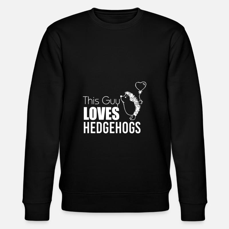 Igel Hedgehogs - Stanley/Stella Unisex Bio-Sweatshirt CHANGER  - Schwarz
