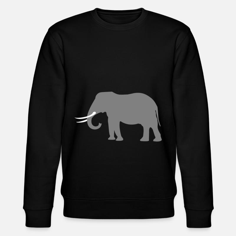 Éléphant - Sweat bio CHANGER Stanley/Stella Unisexe - noir